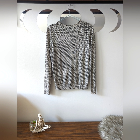 antler print light sweater | Ann Taylor - Picture 2 of 6